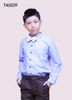 Sơ mi cho bé trai, Áo sơmi tay dài bé trai cotton xanh da trời