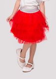  Chân váy lưới tầng đỏ bé gái - VG014 