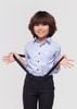 Áo sơ mi bé gái, Áo sơmi bé trai tay dài xanh biển