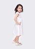 Áo đầm cho bé gái, Đầm ren viền cúp ngực trắng