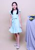 Đầm bé gái chân bèo xanh, đầm bé gái taobao