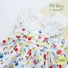 Váy đầm trẻ em, Đầm hoa 2 màu váy cực yêu màu đỏ oli river - T066