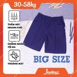  Quần ngắn lưng thun học sinh form big size cho bé ngoại cỡ - TDP003 
