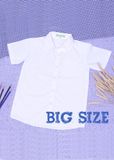  Áo sơmi trắng học sinh form big size cho bé ngoại cỡ - TDP005 