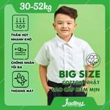  Áo sơmi trắng học sinh form big size cho bé ngoại cỡ - TDP005 