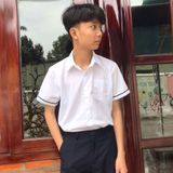  Áo sơ mi học sinh túi bên viền tay - TDP013 