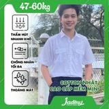 Áo sơ mi học sinh bé trai có nắp trắng kem cotton hoặc vải mềm mại, thoáng mát- TDP028 