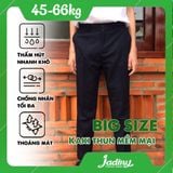  Quần tây học sinh xanh đen thun tăng đơ big size thoáng mát, có độ bền cao - TDP032 