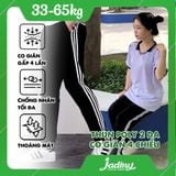  Quần thể dục học sinh 3 sọc màu đen nam nữ - TDP034 