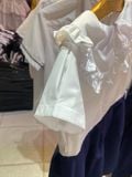  Đầm học sinh xếp ly cổ bèo chất liệu cotton nhật GDP053 