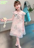 Váy đầm cách điệu sườn xám S4465 hồng ngọt - GDZ026 