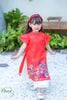  Áo dài bé gái J7348 long phượng đỏ - GAD034 