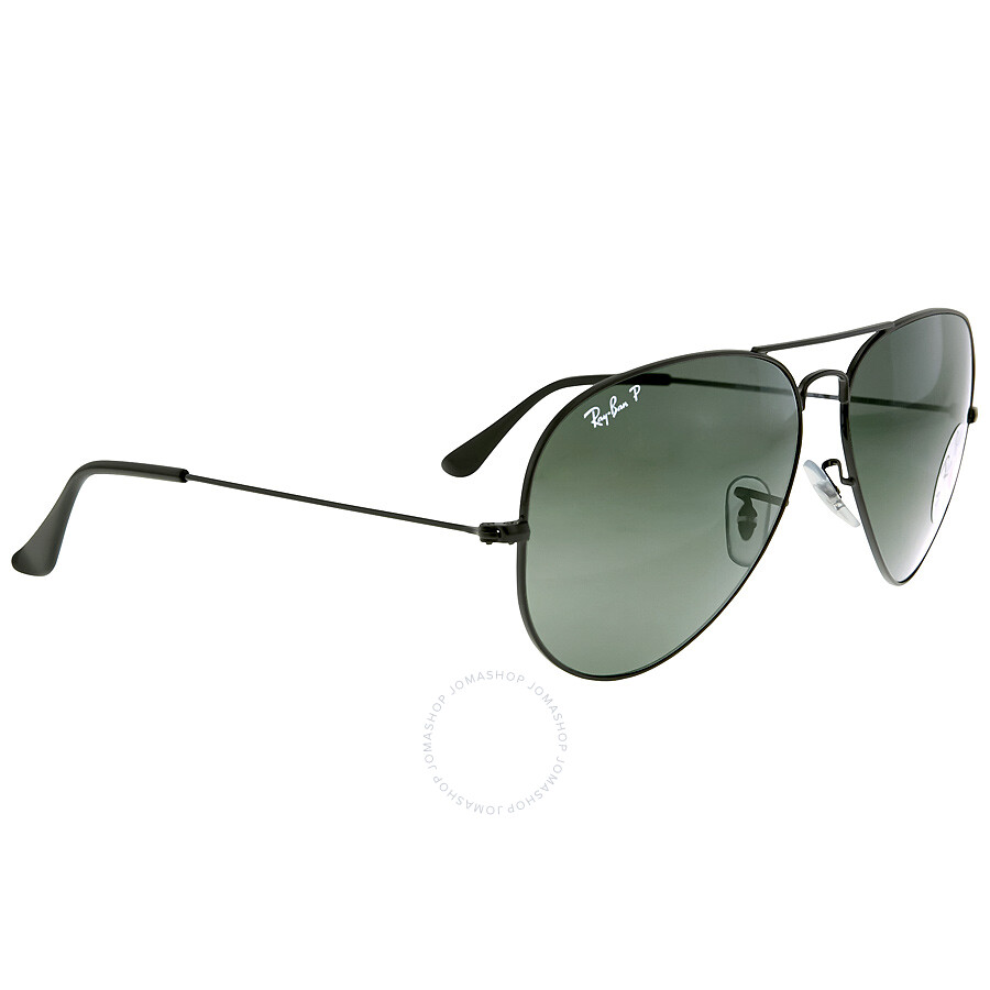 RAY-BAN Aviator Classic Polarized Green Classic G-15 Sunglasses RB3025 |  TIMEWISE