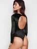 Crushed Velvet Plunge Bodysuit