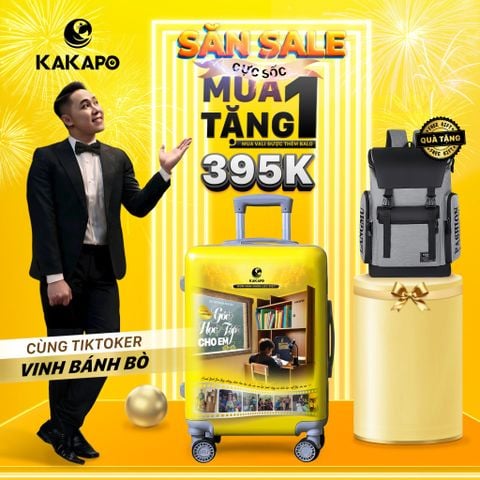 VALI THỜI TRANG DU LỊCH CAO CẤP NHỰA ABS KAKAPO VL003