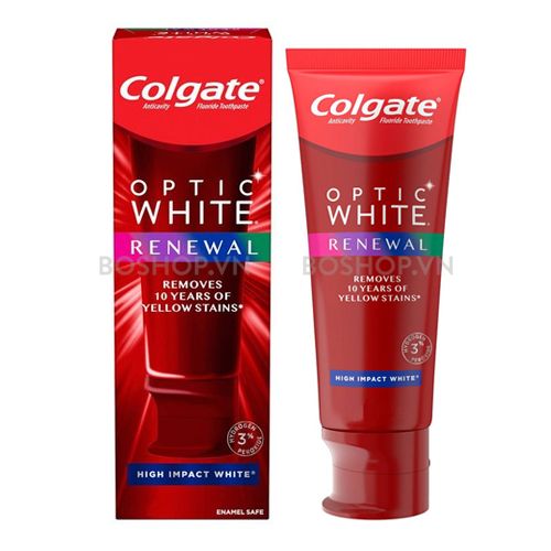 KEM ĐÁNH RĂNG COLGATE OPTIC WHITE RENEWAL - HIGH IMPACT WHITE 116G