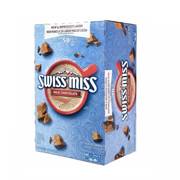 THỰC PHẨM BỔ SUNG DINH DƯỠNG BỘT SWISS MISS MILK CHOCOLATE HOT COCOA MIX 39G X 50 GÓI