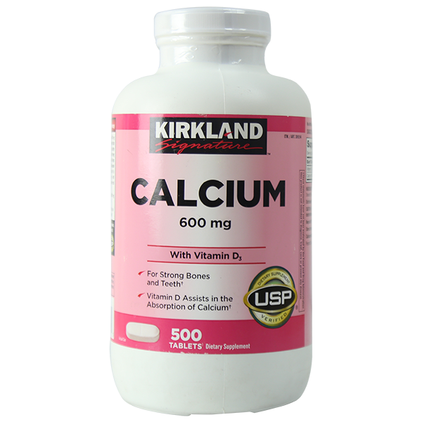 THỰC PHẨM BỔ SUNG CANXI KIRKLAND CALCIUM 600MG + D3 500V