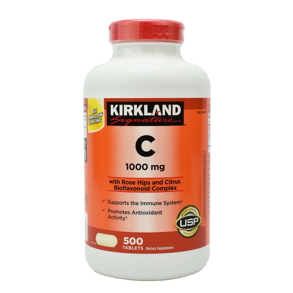 THỰC PHẨM BỔ SUNG VITAMIN C KIRKLAND SIGNATURE VITAMIN C 1000MG 500 VIÊN