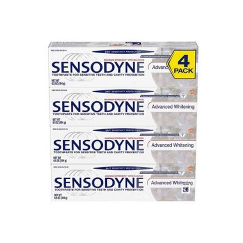 SET KEM ĐÁNH RĂNG SENSODYNE ADVANCED WHITENING 184G X 4