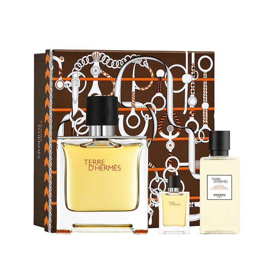 SET NƯỚC HOA NAM EAU DE PARFUM HERMES TERRE D'HERMES EDP 75ML/12.5ML/40ML