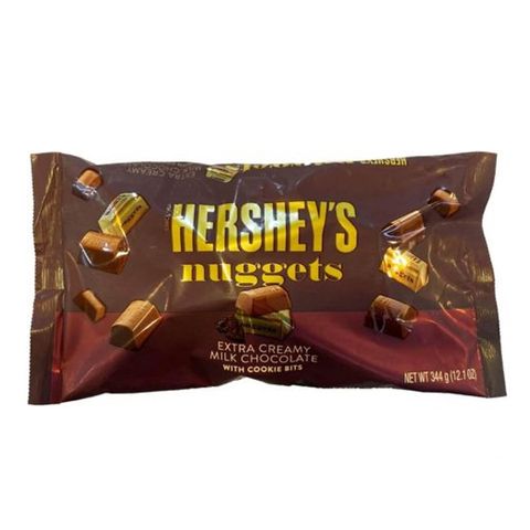 GÓI KẸO CHOCOLATE HERSHEY'S NUGGETS EXTRA CREAMY MILK CHOCOLATE 344G