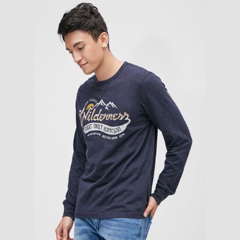 ÁO THUN TAY DÀI NAM CAO CẤP NHẬP KHẨU CELIO JESCAPE HEATHER BLUE