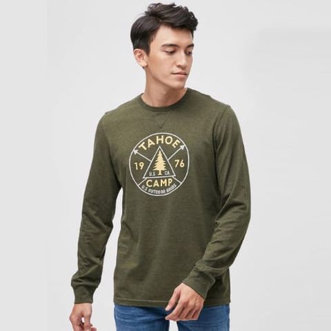 ÁO THUN TAY DÀI NAM CAO CẤP NHẬP KHẨU CELIO JESCAPE DARK GREEN 01