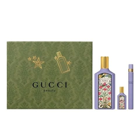 SET NƯỚC HOA NỮ EAU DE PARFUM GUCCI FLORAL GORGEOUS MAGNOLIA EDP 100ML/10ML/5ML