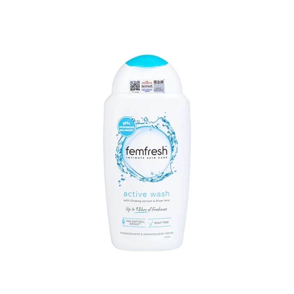 DUNG DỊCH VỆ SINH PHỤ NỮ HÀNG NGÀY FEMFRESH ACTIVE WASH 250ML