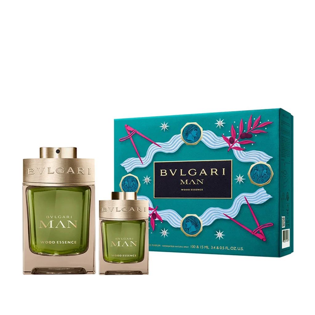Bvlgari Man Wood Essence Gift Set 100ml EDP 15ml EDP New