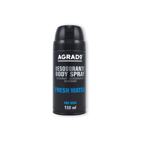 XỊT KHỬ MÙI BODY AGRADO HƯƠNG NƯỚC HOA FRESH WATER 150ML