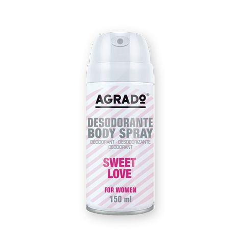 XỊT KHỬ MÙI BODY AGRADO HƯƠNG NƯỚC HOA SWEET LOVE 150ML