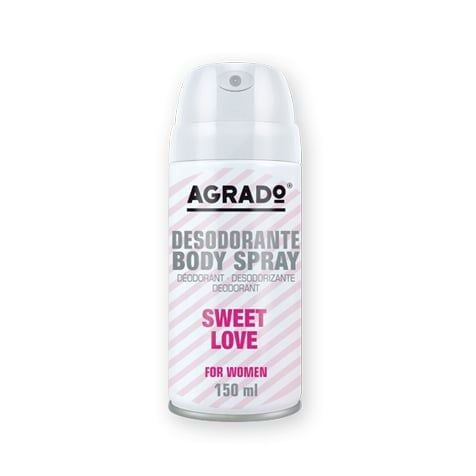 XỊT KHỬ MÙI BODY AGRADO HƯƠNG NƯỚC HOA SWEET LOVE 150ML