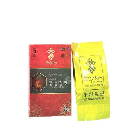 THỰC PHẨM BỔ SUNG HỒNG SÂM LÁT TẨM MẬT ONG SOBAEK KOREA 20G X 10 GÓI