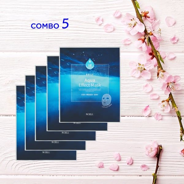 COMBO MẶT NẠ CẤP NƯỚC DƯỠNG ẨM LÀM MÁT SÂU DA KHÔ - DAILY AQUA EFFECT MASK - N:CELL