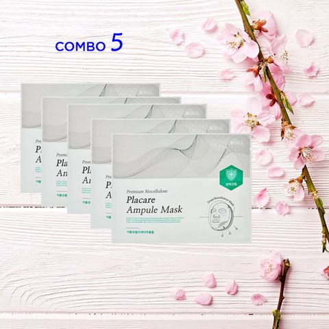 COMBO MẶT NẠ CAO CẤP CHỐNG LÃO HÓA GIẢM NẾP NHĂN PHỤC HỒI DA - PREMIUM BIOCELLULOSE PLACARE AMPULE MASK - N:CELL