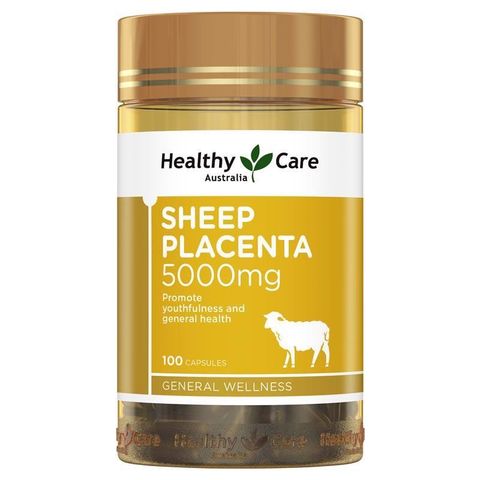 THỰC PHẨM BỔ SUNG  CHỐNG LÃO HÓA HEALTHY CARE SHEEP PLACENTA 5000MG 100 VIÊN