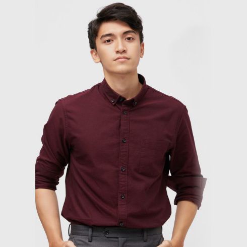 ÁO SƠ MI TAY DÀI NAM CAO CẤP NHẬP KHẨU CELIO GAELBOW BORDEAUX