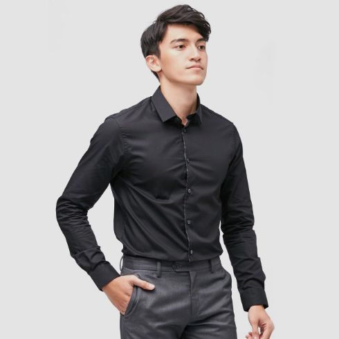 ÁO SƠ MI TAY DÀI NAM CAO CẤP NHẬP KHẨU CELIO GAKO NOIR