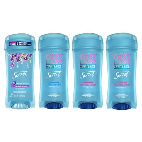 GEL KHỬ MÙI NỮ SECRET OUTLAST SWEAT & ODOR COMPLETE CLEAN 48HOURS 73G