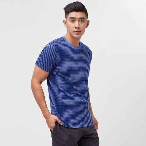 ÁO THUN NAM CAO CẤP NHẬP KHẨU CELIO GEPOCKETB BLEU MOYEN