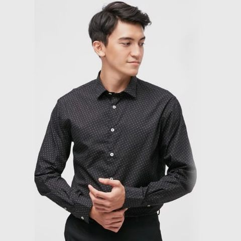 ÁO SƠ MI TAY DÀI NAM CAO CẤP NHẬP KHẨU CELIO JABELL NOIR