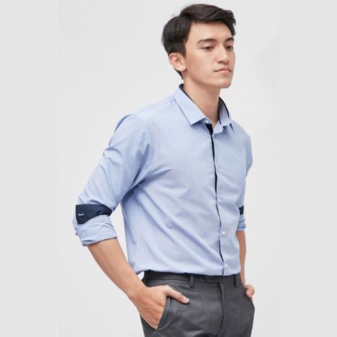 ÁO SƠ MI TAY DÀI NAM CAO CẤP NHẬP KHẨU CELIO JAFIL BLEU CIEL