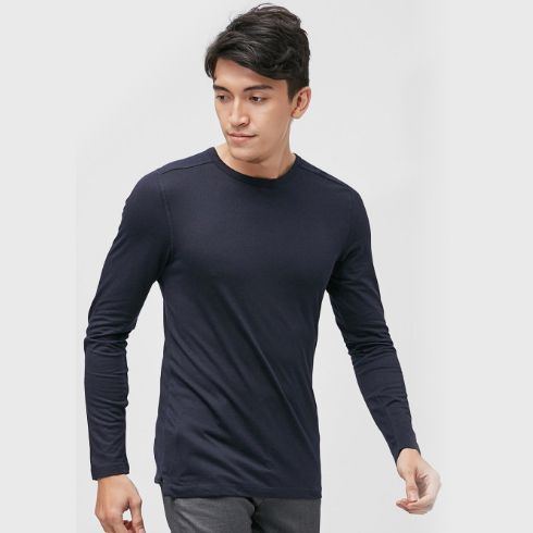 ÁO THUN TAY DÀI NAM CAO CẤP NHẬP KHẨU CELIO JEBLOCKMIX NAVY