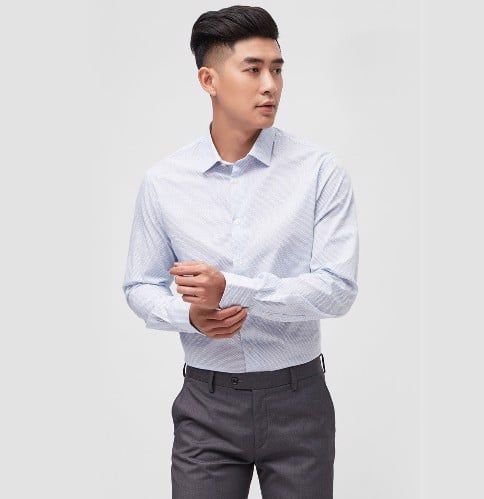 ÁO SƠ MI TAY DÀI NAM CAO CẤP NHẬP KHẨU CELIO LAHEXA BLEU CIEL