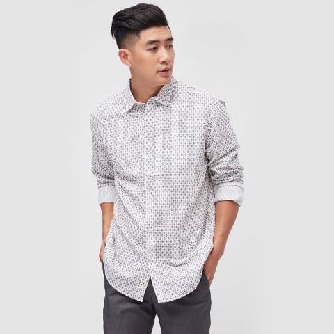 ÁO SƠ MI TAY DÀI NAM CAO CẤP NHẬP KHẨU CELIO LALINMAG2 OFF WHITE