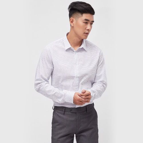 ÁO SƠ MI TAY DÀI NAM CAO CẤP NHẬP KHẨU CELIO LASTRETCH BLANC