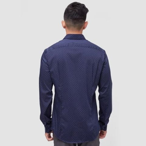 ÁO SƠ MI TAY DÀI NAM CAO CẤP NHẬP KHẨU CELIO LASTRETCH2 MARINE