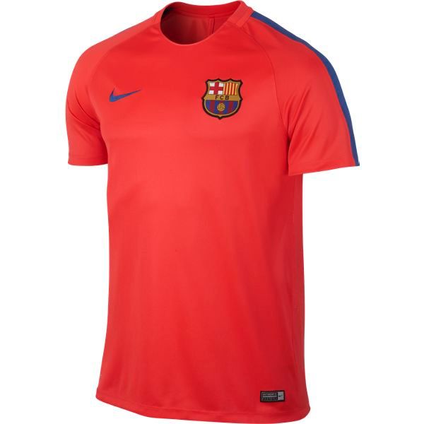 Áo thun thể thao nam Nike FCB M NK DRY TOP SS SQD 808924-672 (Cam)